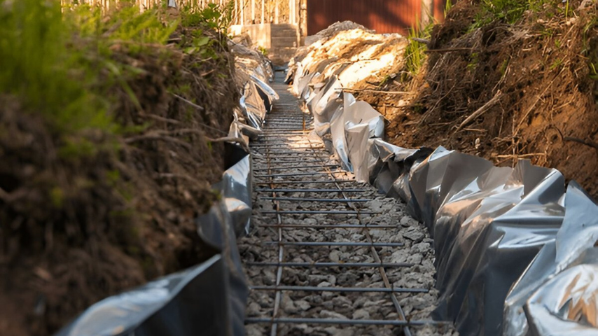 Strip or Continuous foundation